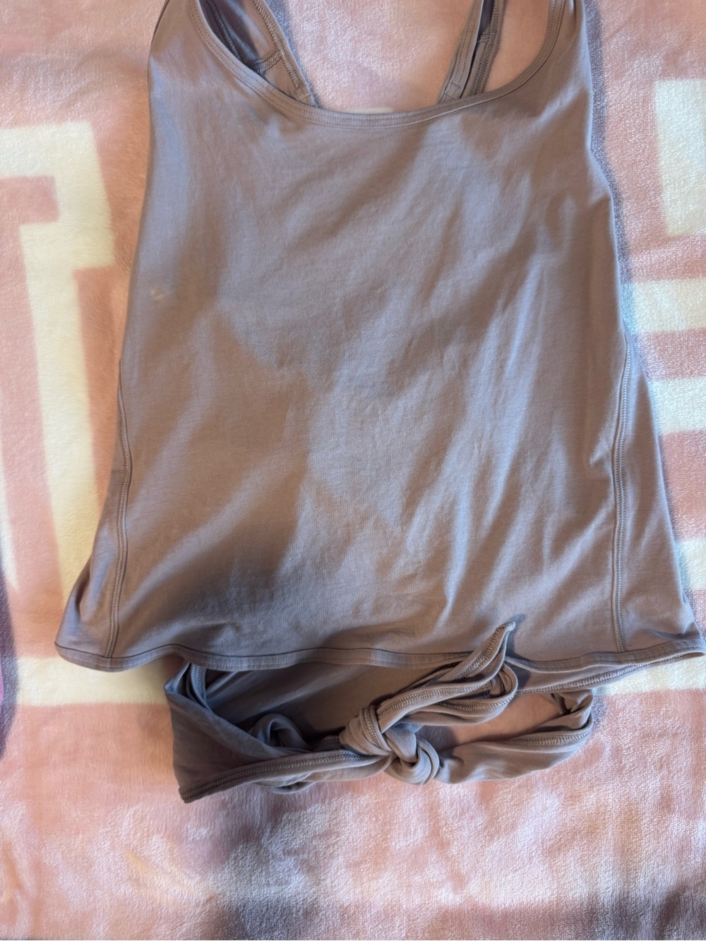 lululemon athletica mauve wrap tank